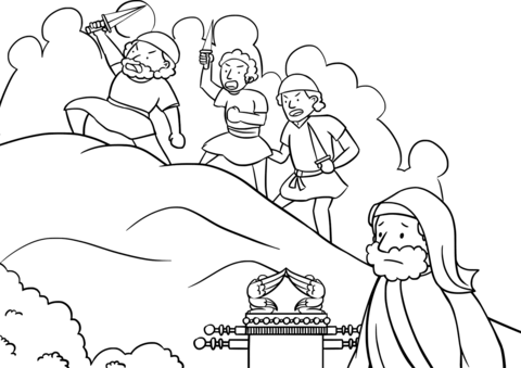 In Their Presumption The Israelites Go Up Toward The Highest Point In The Hill Country Coloring Page